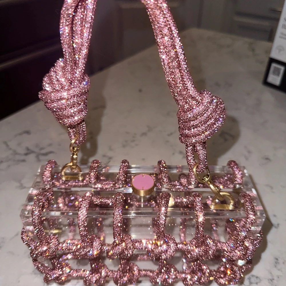 Cult Gaia Bess rhinestone shoulder bag - Picture 11 of 14